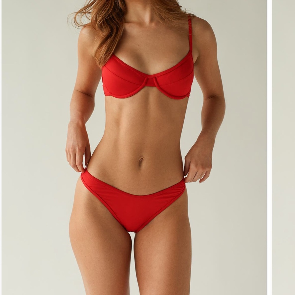 Dippin' Daisy's Red Underwire Bikini Set